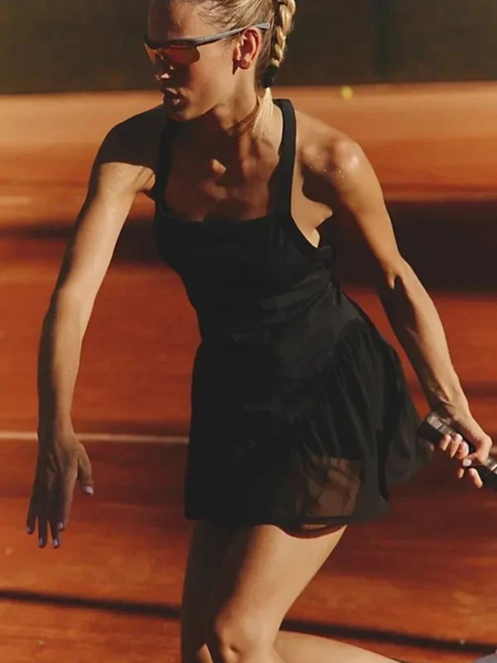 Free People Fp Movement Own It Dress Black Tennis Pickleball Sz Small